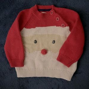 Mini Boden Santa sweater size 3-6